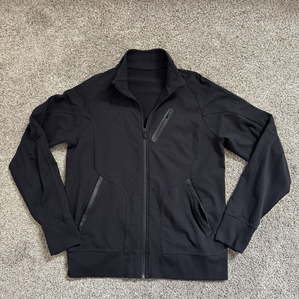 Lululemon Sojourn Jacket Warpstreme Full Zip Black Men’s Size Medium